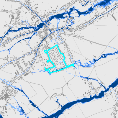 Overstromingsgevoelig (pluviaal)