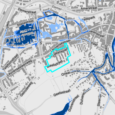 Overstromingsgevoelig (pluviaal)